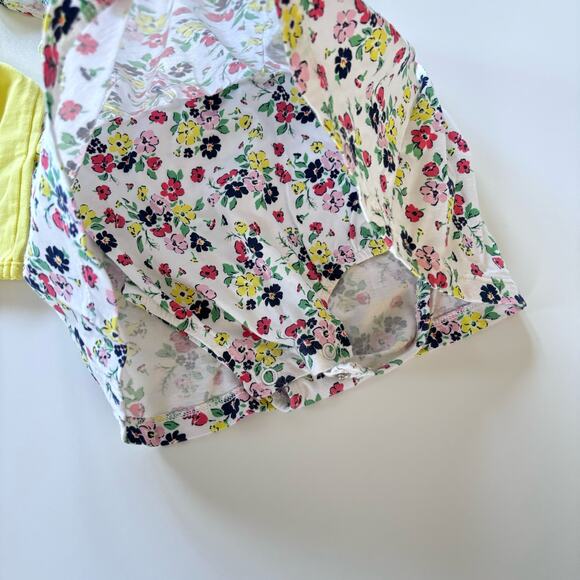 Carter's Girls 18 Month Dress and Cardigan Sweater Yellow Floral Outfit - Picture 4 of 7